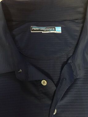 Roundtree & Yorke Performance Navy Polo